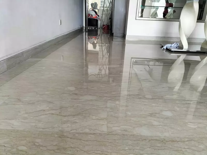 Our marble floor polishing work