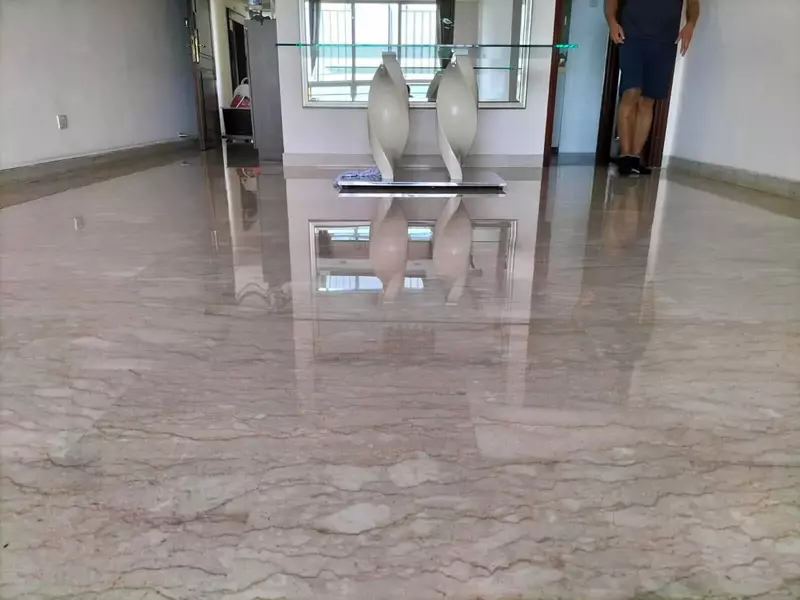 marble floor polishing work